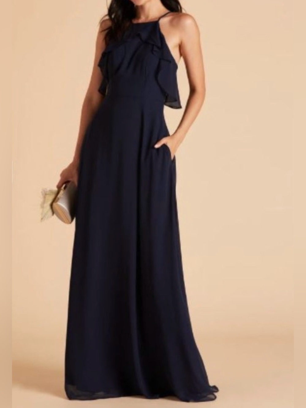 Birdy Grey Navy Jules Maxi Dress